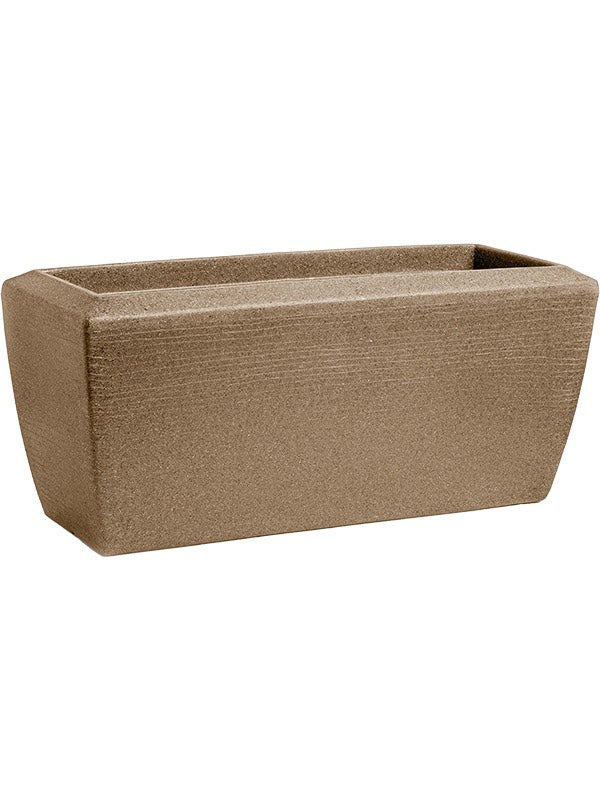 Capi Arc Granite - Planter Rectangle Warm Taupe