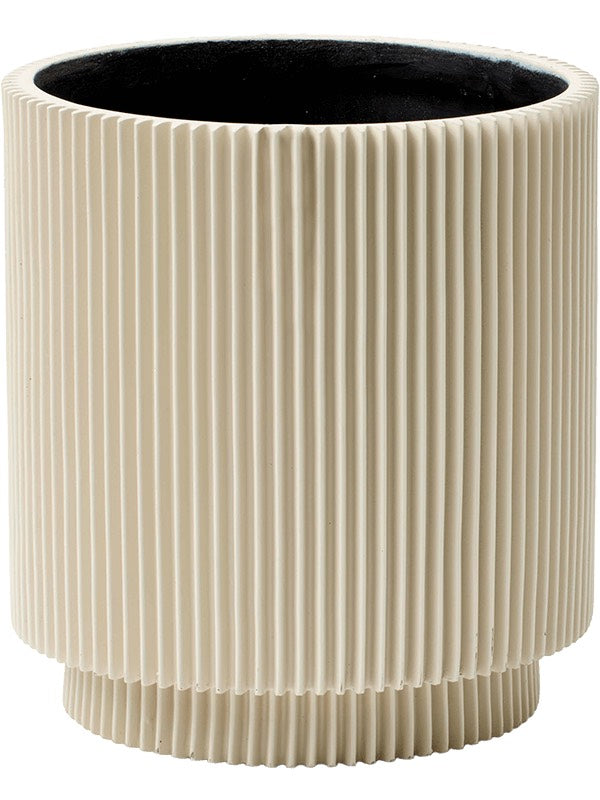 Capi Nature Groove Special - Vase Cylinder Beige