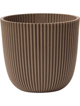 Capi Nature Groove Made With - Planter Ball Warm Taupe