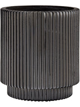 Capi Nature Groove - Vase Cylinder Black