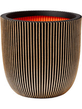 Capi Nature Groove Nl - Planter Ball Black Gold