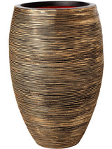 Capi Nature Rib Nl - Vase Elegant Deluxe Black Gold