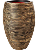 Capi Nature Rib Nl - Vase Elegant Deluxe Black Gold