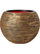 Capi Nature Rib Nl - Vase Ball Black Gold