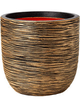 Capi Nature Rib Nl - Planter Ball Black Gold