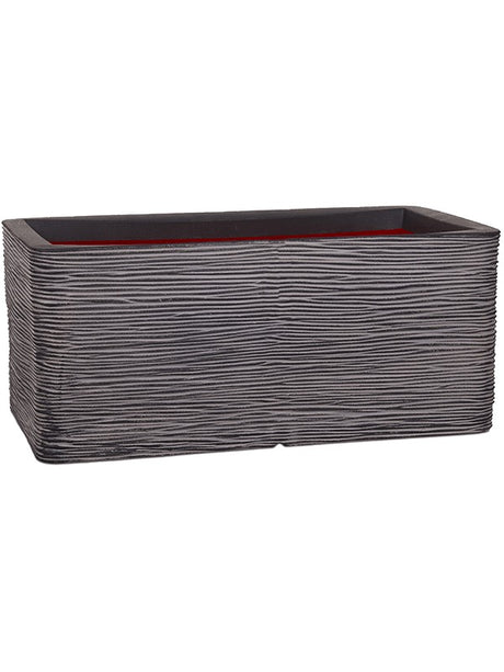 Capi Nature Rib Nl - Planter Rectangle Anthracite