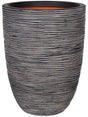 Capi Nature Rib Nl - Vase Elegant Low Anthracite