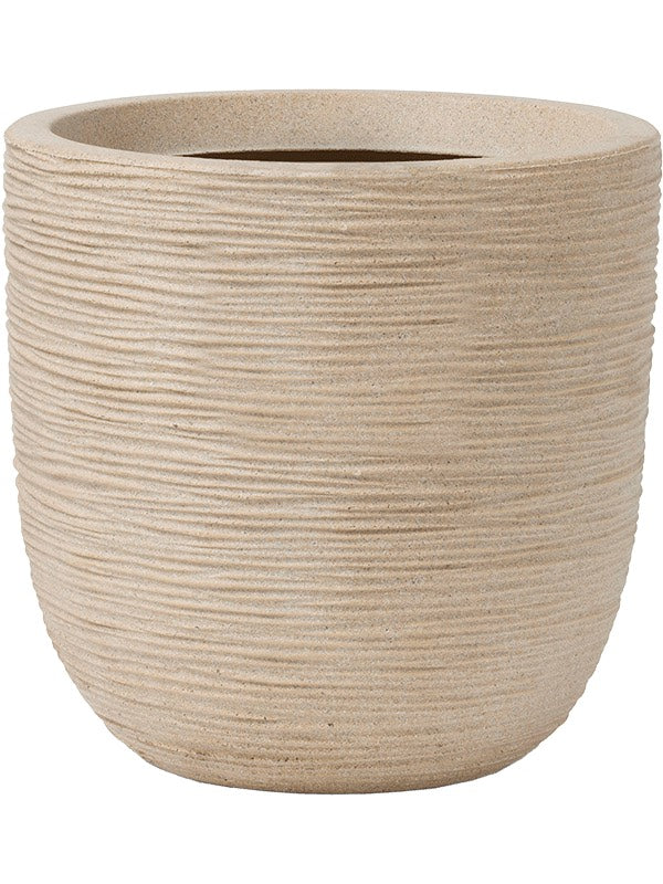 Capi Waste Rib Nl - Planter Ball Terrazzo Beige