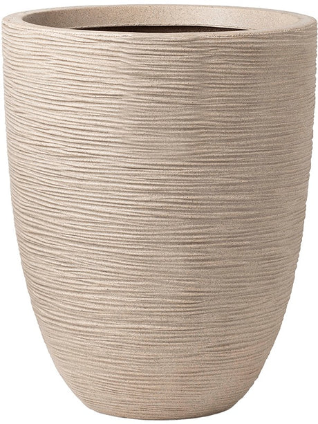 Capi Waste Rib Nl - Vase Elegant Low Terrazzo Beige