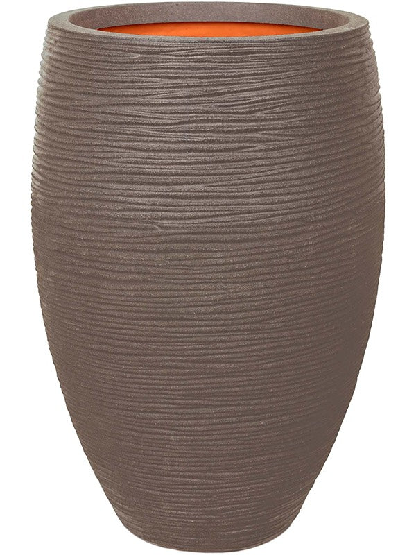 Capi Nature Rib Nl - Vase Elegant Deluxe Warm Taupe