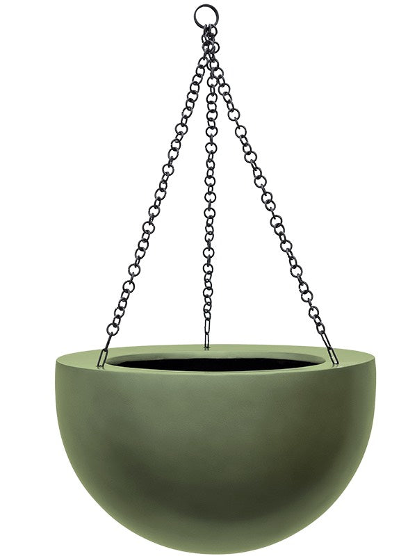 Baq Gradient - Hanging Bowl Matt Forest Green