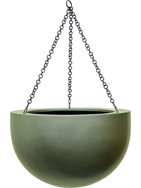 Baq Gradient - Hanging Bowl Matt Forest Green