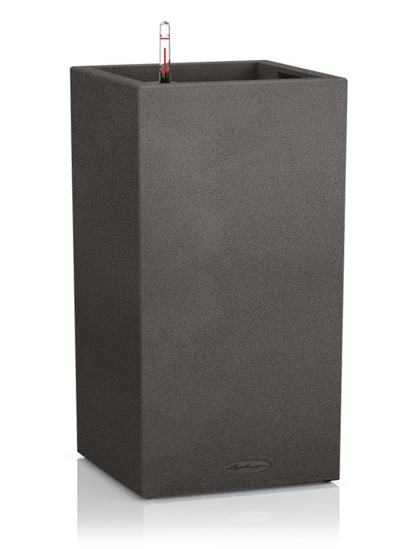 Lechuza Canto Stone 30 High - All Inclusive Set Graphite Black