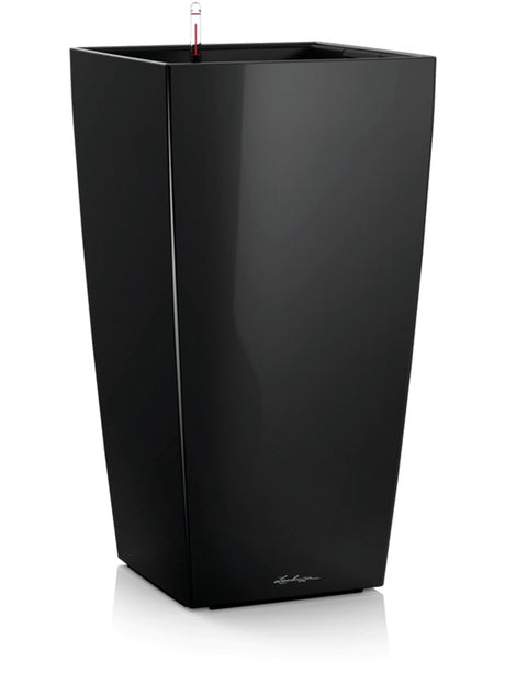 Lechuza Premium Cubico 30 - All Inclusive Set Black High Gloss