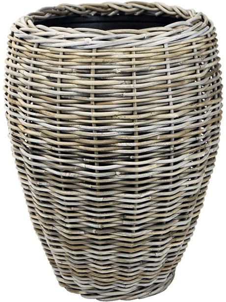 Drypot Rattan - Vase Grey