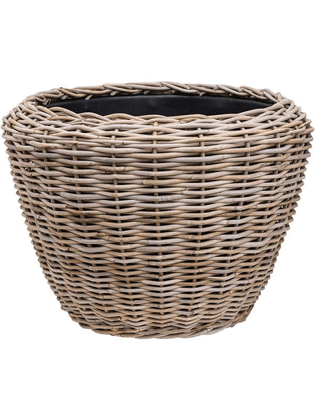 Drypot Rattan - Round Grey Outdoor