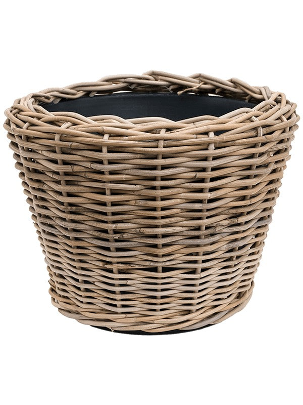 Drypot Rattan - Round Grey