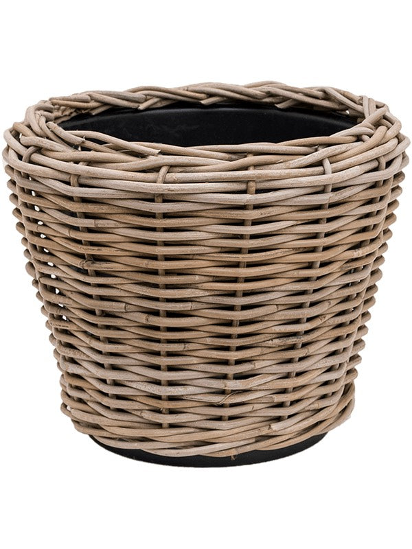 Drypot Rattan - Round Grey