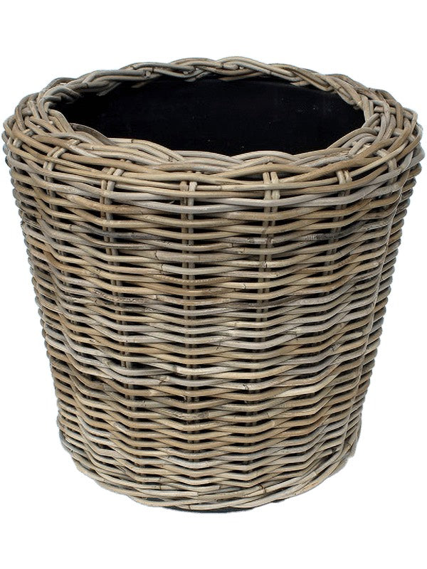 Drypot Rattan - Round Grey