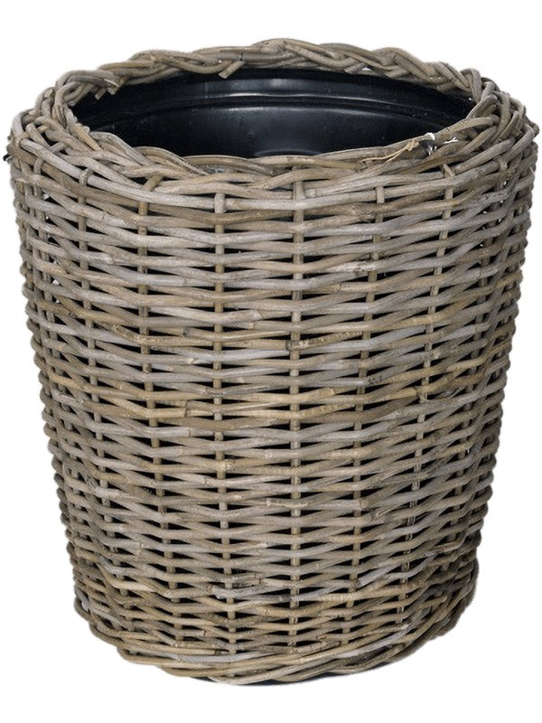 Drypot Rattan - Round Grey