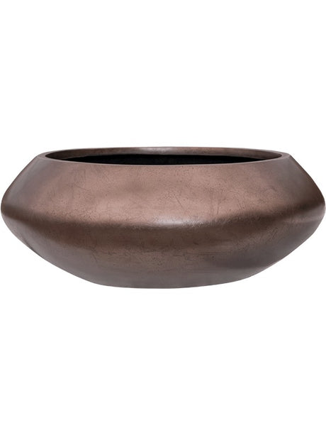 Baq Metallic Silver Leaf - Bowl Ufo Matt Coffee