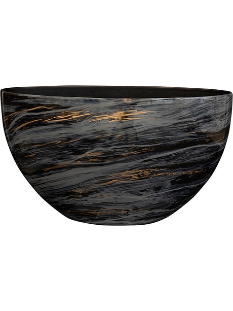 Niene - Planter Marble Black