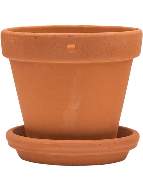 Terra Cotta - Wall Pot With Saucer