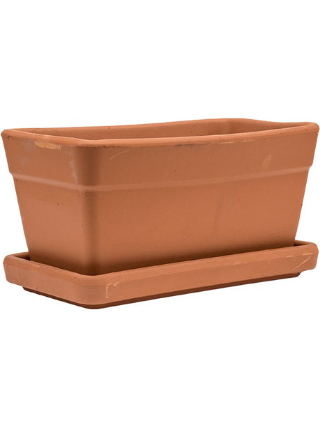 Terra Cotta - Set Balcony Box + Saucer